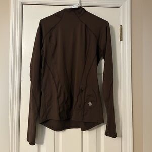 Mountain Hardwear Women’s M Brown Performance Hoodie Athletic Jacket